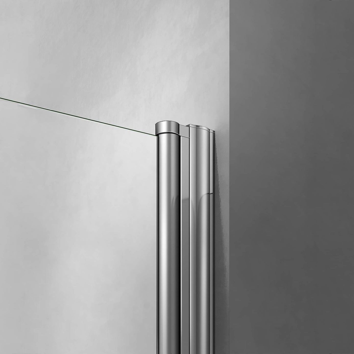 Puerta de ducha pivotante de 197 cm de altura, fabricada en cristal transparente antical