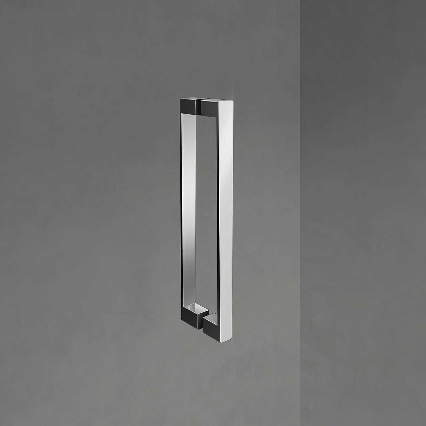 Mampara de ducha de cristal templado transparente de 8 mm con revestimiento antical, puerta pivotante y panel lateral fijo
