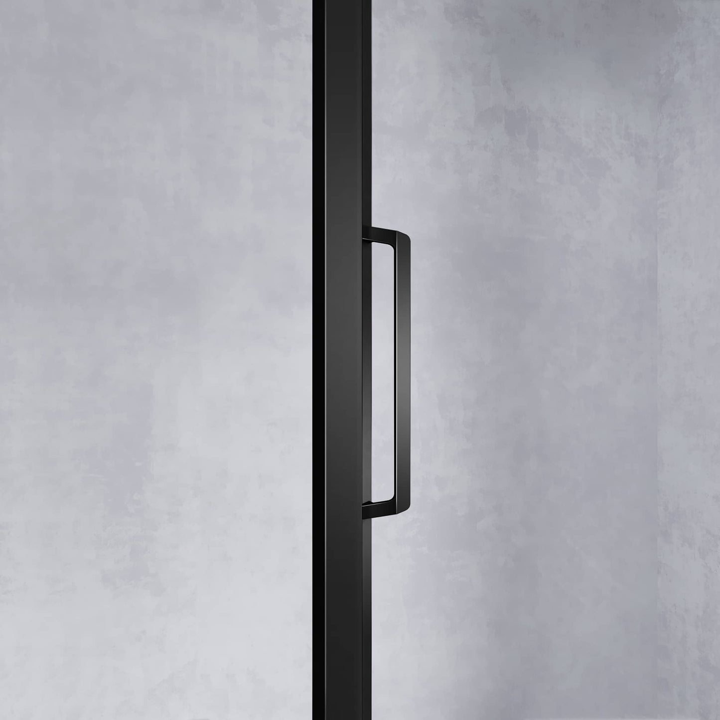 Puerta de ducha de aluminio y cristal transparente de 6 mm, corredera, altura 185 cm